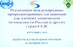 Круглый стол по реализации международных природоохранных соглашений в рамках Глобального Форума IPLA-2015